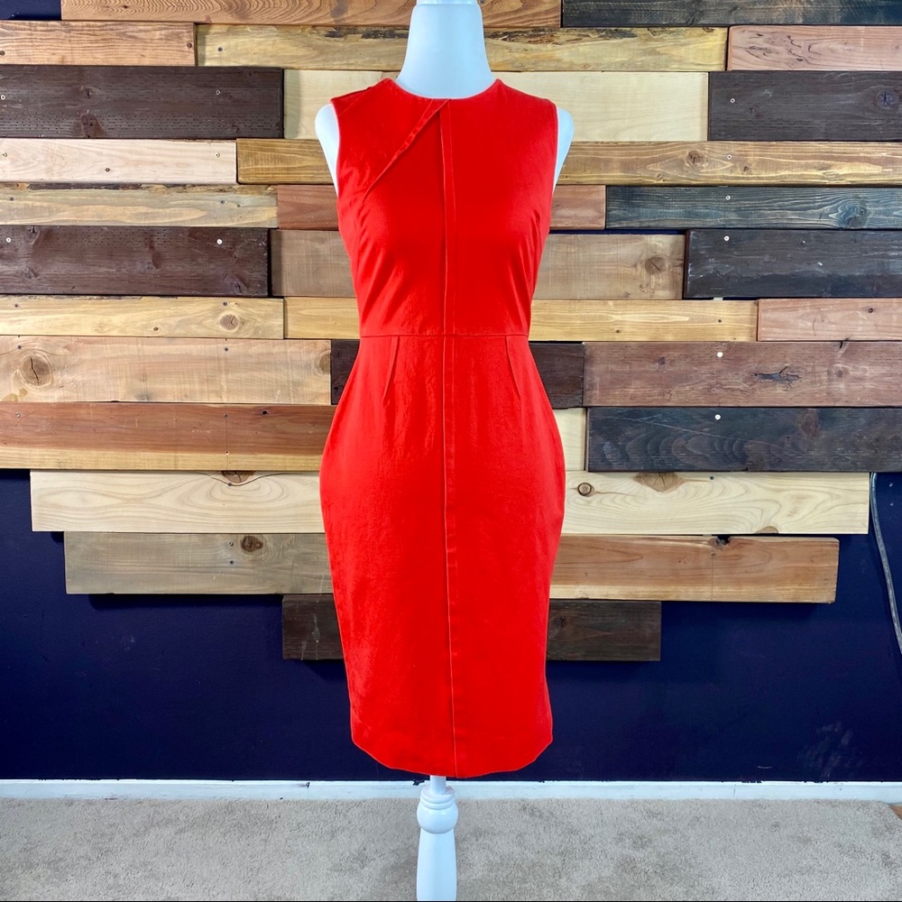 Short formal orange dress